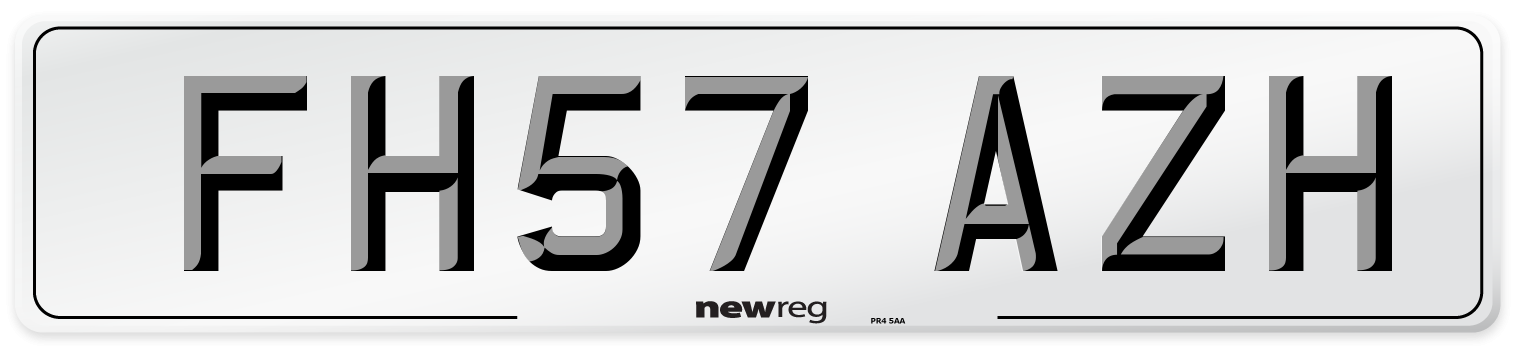 FH57 AZH Number Plate from New Reg
